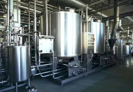 Autoclaves in an ice cream factory.