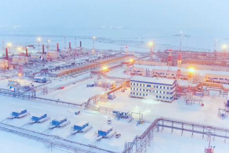 Gas treatment plants for a liquefied gas plant.