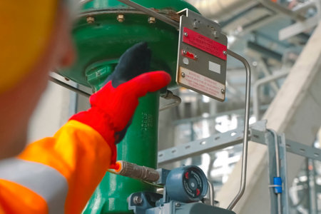 Automatic pneumatic valve to control the gate valve on the pipeline.