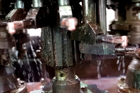 Bullet feeder for assembly on the assembly line, weapons productionの写真素材