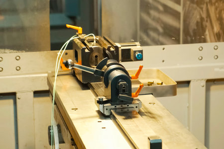 machine for stamping sleeves. Weapons production