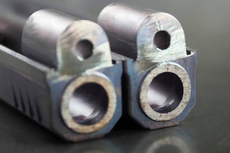 Barrel of a Makarov pistol, parts during weapon production
