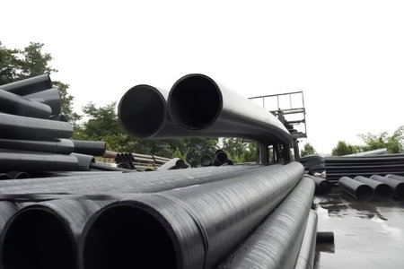 Production and installation of black polypropylene pipes