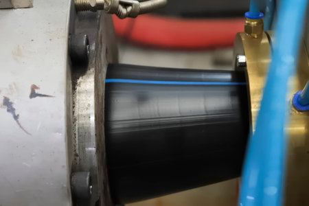 PRODUCTION OF PLASTIC DOUBLE-LAYER pipe from polypropylene for water supply.