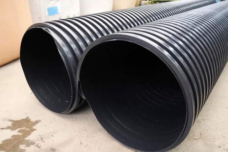 Production and installation of black polypropylene pipes