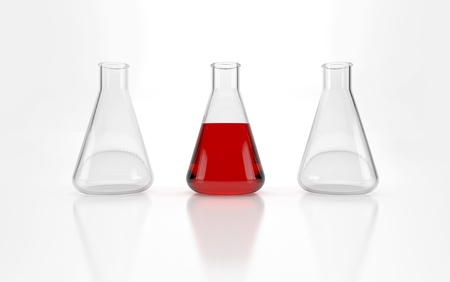 Glass test tubesの写真素材