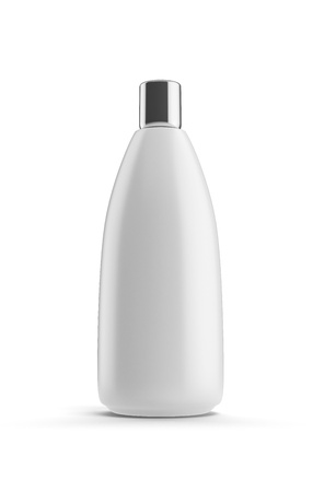 White shampoo bottleの写真素材