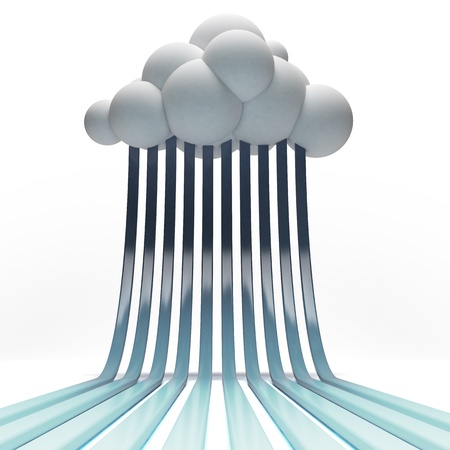 Cloud computing conceptの写真素材