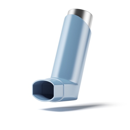 Blue medicine inhalerの写真素材