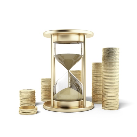 Time is Money isolated on a white background