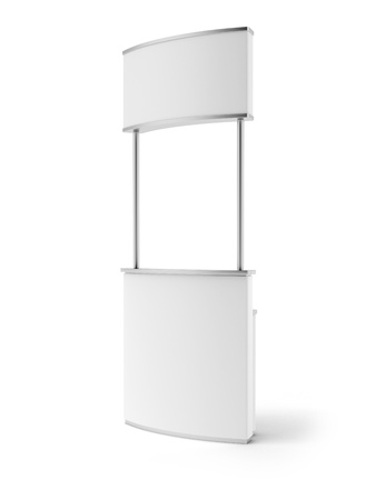 Promotion counter isolated on a white backgroundの写真素材
