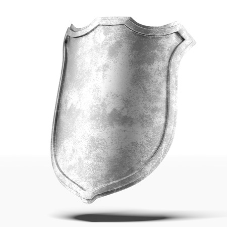 old metal plate isolated on a white backgroundの写真素材