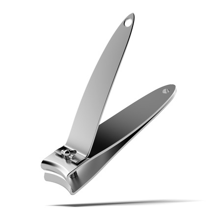nail clippers  isolated on a white backgroundの写真素材