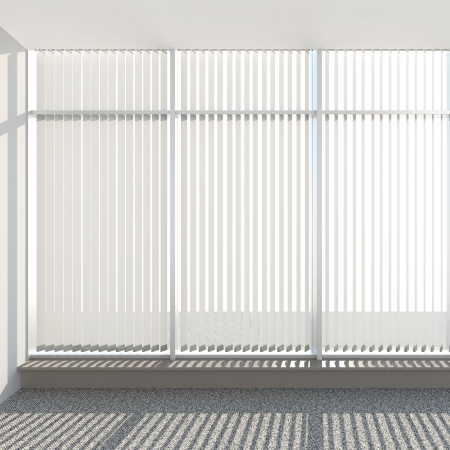window vertical fabric blinds 3d renderの写真素材