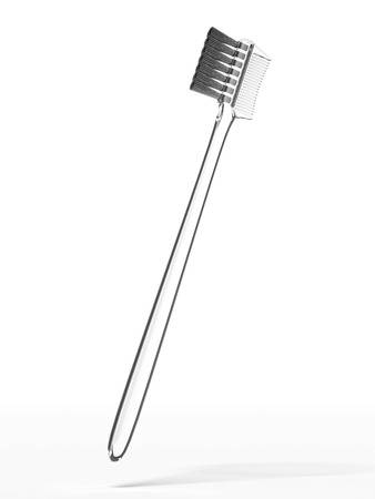 Makeup Brush  isolated on a white background. 3d renderの写真素材
