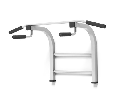 chinning bar isolated on a white background. 3d renderの写真素材