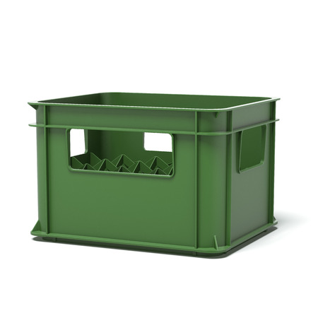 Drink crate  isolated on a white background. 3d renderの写真素材