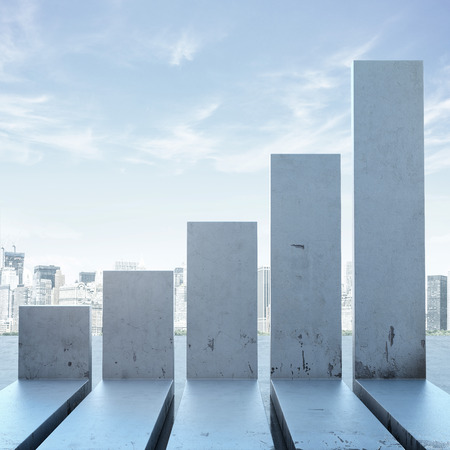 Abstract growth graphicの写真素材