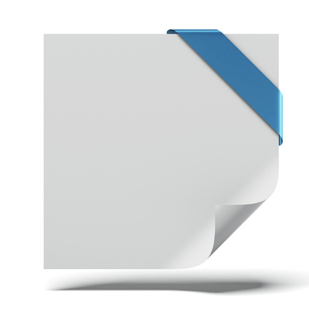 curved paper sheetの写真素材