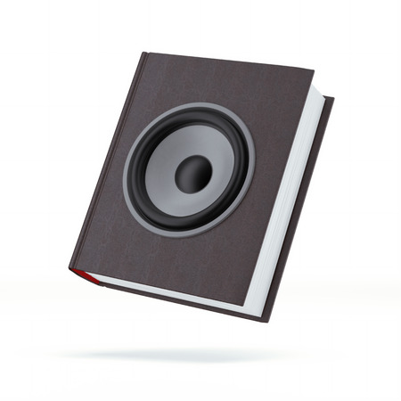 Book with the speakerの写真素材