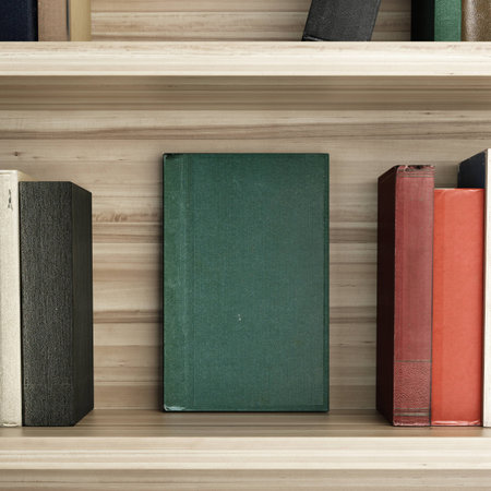 Wooden Bookshelfの写真素材