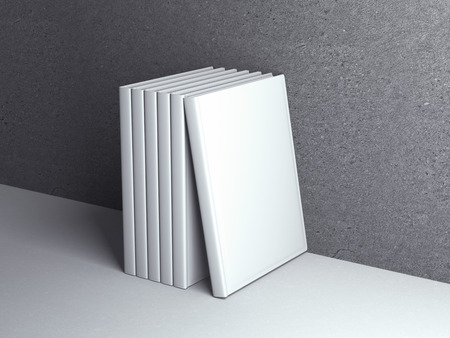 Vertically standing template booksの写真素材