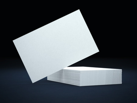 blank business cardsの写真素材