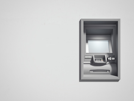 ATM machine. 3d renderingの写真素材