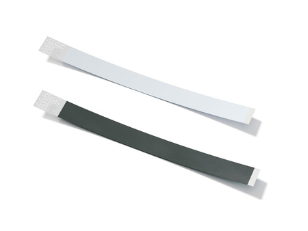 Two blank paper wirstbands. 3d renderingの写真素材