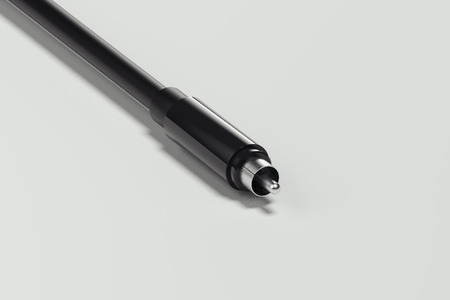 Black realistic rsa cable  isolated on white background. 3d rendering