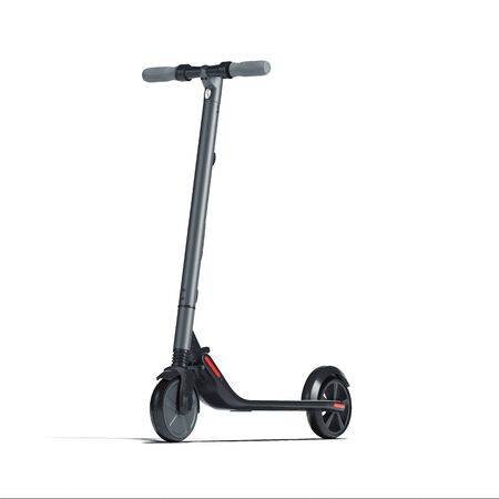 Electric scooter on white background. eco alternative transport. 3d renderingの写真素材
