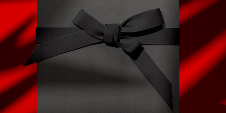 Blank gift box with bow for holidays, celebration and sale event concept. Present package template....