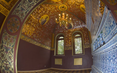 Interior Volkov-Yusupov Palace  House church  church  Moscow のeditorial素材
