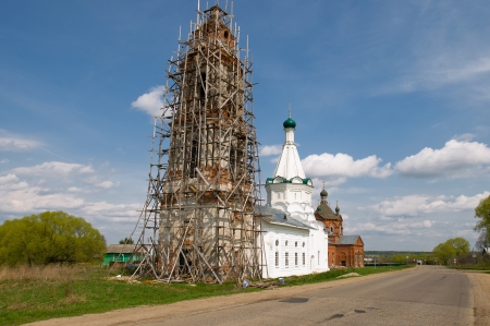 The Church of the Holy Great Martyr Nikita, built in the second half of the XVI century in the village of Boyar Elizarovo Pereslavskiy District, Yaroslavl region, Russiaの写真素材