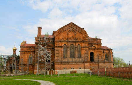 Monastery of Archangel Michael. Trinity Cathedral. City of St. George - Polish. Vladimir regionの写真素材