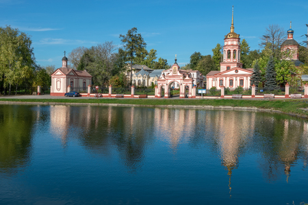 Altufyevo Manor and Church of the Exaltation of the Holy Cross. Altufyevo, Moscowの写真素材