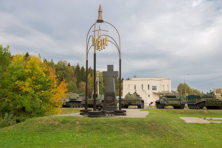 Monument to the tanks died fulfilling their military dutyのeditorial素材