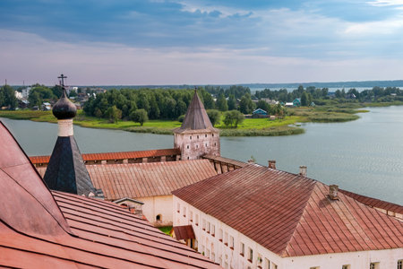 Svitochnaya tower of Kirillo-Belozersky monastery. Vologda region, Kirillov, Russia