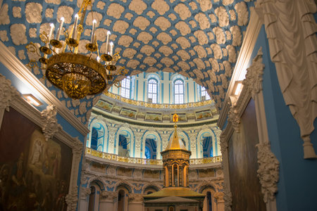 ISTRA, RUSSIA - JANUARY 3, 2017: The interior of the Voskresensky New-Jerusalem Stavropegial male monastery, Istra, Moscow regionのeditorial素材