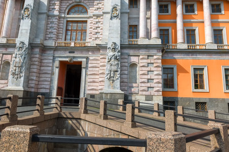 RUSSIA, SAINT PETERSBURG - AUGUST 18, 2017: View of the Saint Michael's Castle (Mikhailovsky Castle or Engineers' Castle)のeditorial素材