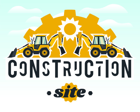 Illustration on the theme of the construction worksのイラスト素材