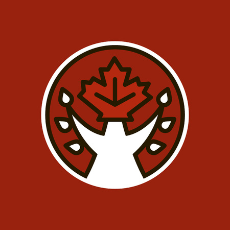 Maple leaf icon designのイラスト素材