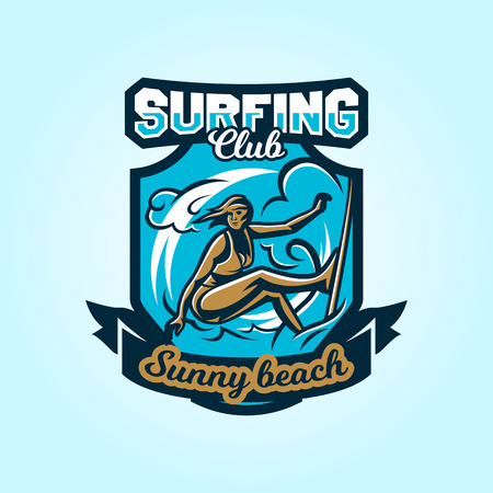 Icon of surfing image designのイラスト素材