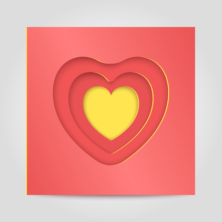 Congratulatory template Happy Valentine.のイラスト素材