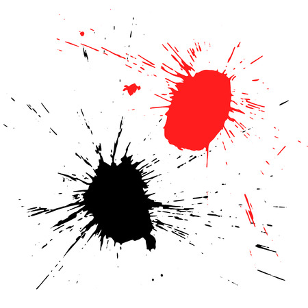 Vector illustration with a blot, ink stain, paint. Grunge backgroundのイラスト素材