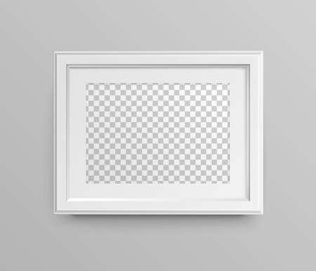 Realistic horizontal frame, vector illustration.のイラスト素材
