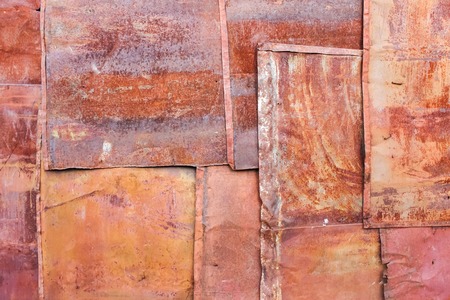 Rusty metal panelsの写真素材