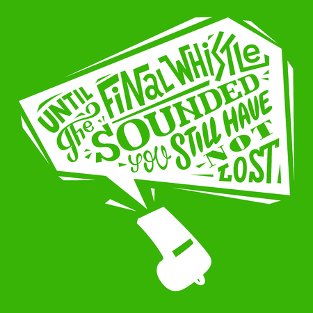 Hand drawn motivational sport typography posterのイラスト素材