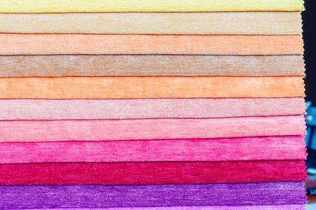 Samples of colored clothの写真素材