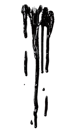 Black paint leakingの写真素材